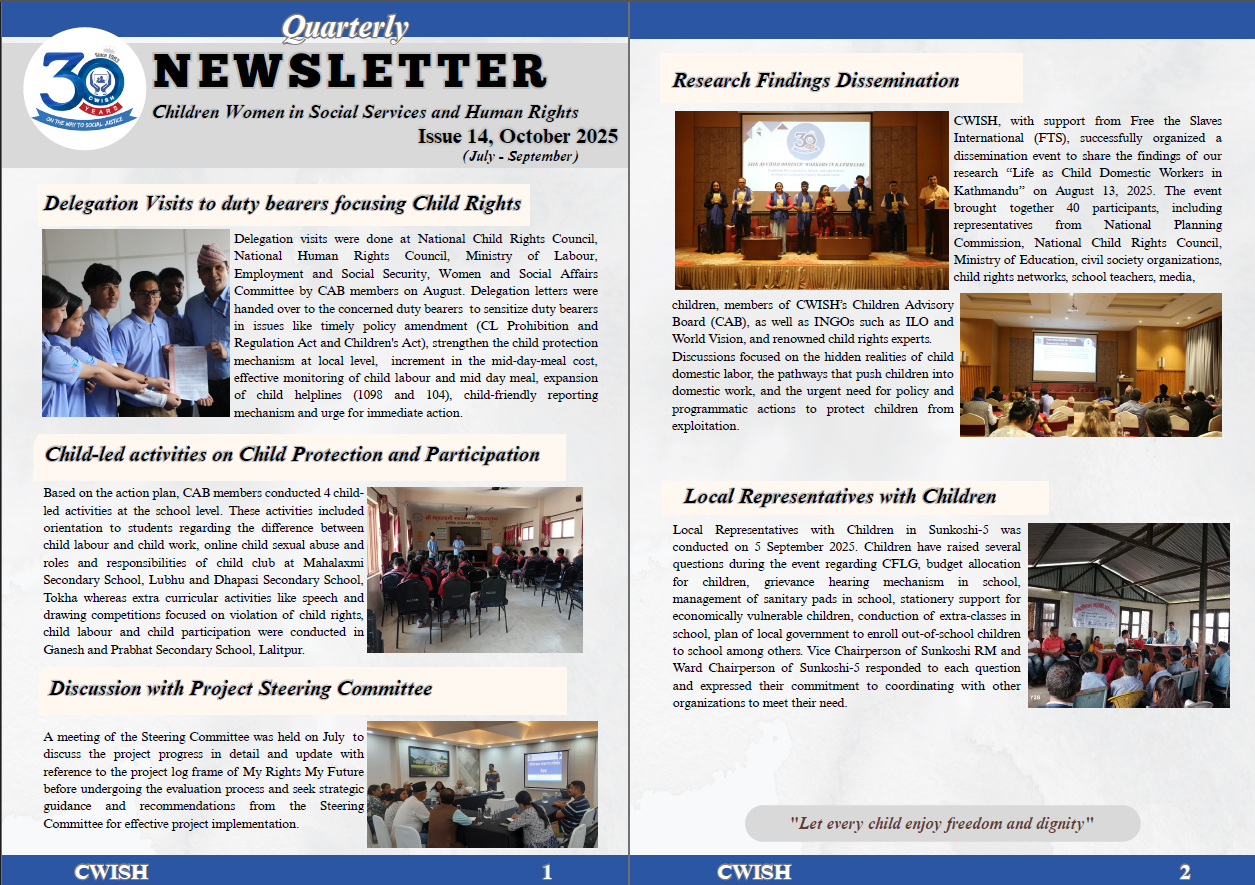 Newsletter Issue 14