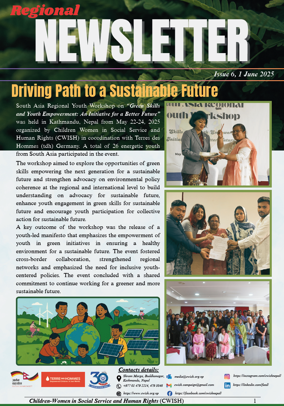 Newsletter on Environment and Climate Initiatives